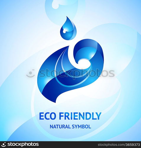 Water natural blue symbol