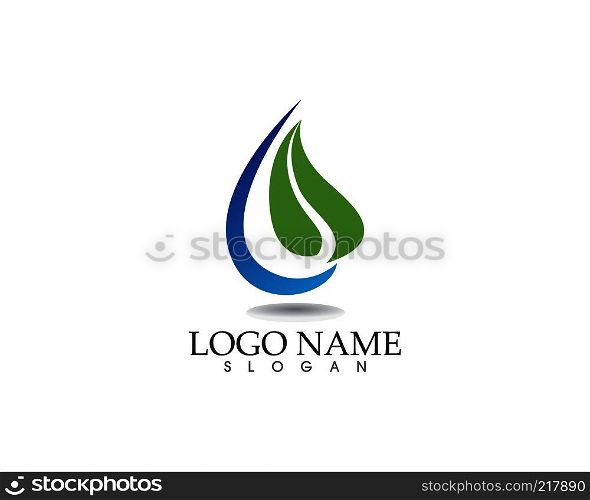 Water nature logo and symbols template icons app