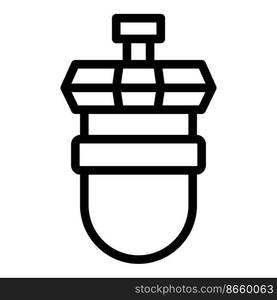 Water osmosis icon outline vector. Reverse filter. Plant equipment. Water osmosis icon outline vector. Reverse filter