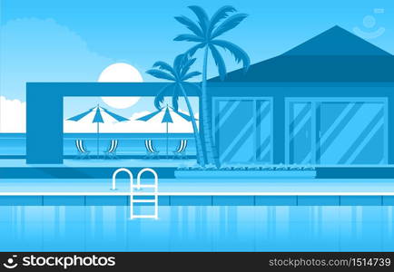 Water Outdoor Swimming Pool Hotel Nature Relax View Illustration