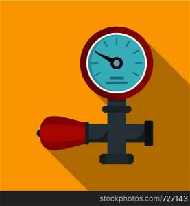 Water pipe icon. Flat illustration of water pipe vector icon for web. Water pipe icon, flat style