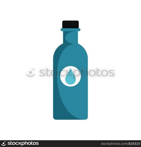 Water plastic bottle icon. Flat illustration of water plastic bottle vector icon for web isolated on white. Water plastic bottle icon, flat style