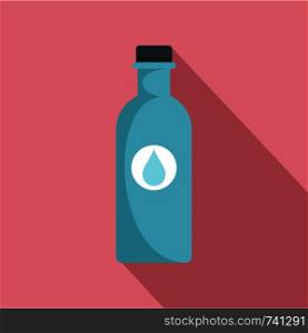 Water plastic bottle icon. Flat illustration of water plastic bottle vector icon for web design. Water plastic bottle icon, flat style
