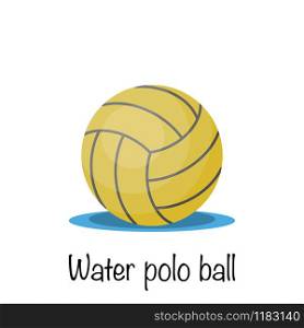 Water polo game ball, vector illustration