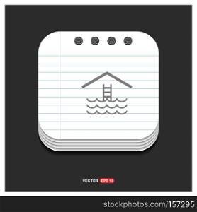 Water pool icon - Free vector icon