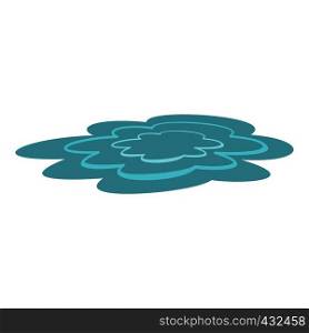 Water puddle icon flat isolated on white background vector illustration. Water puddle icon isolated