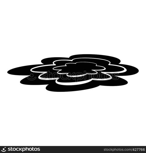Water puddle icon. Simple illustration of water puddle vector icon for web. Water puddle icon, simple style