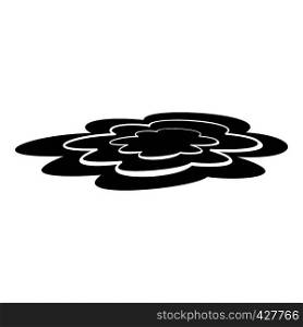 Water puddle icon. Simple illustration of water puddle vector icon for web. Water puddle icon, simple style