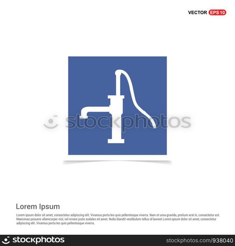 Water Pump Icon - Blue photo Frame