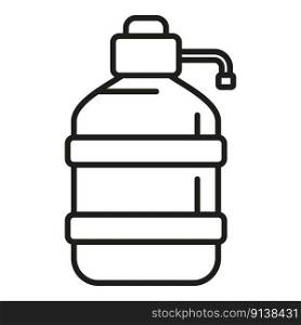 Water purifier tank icon outline vector. Treatment equipment. Container ecology. Water purifier tank icon outline vector. Treatment equipment