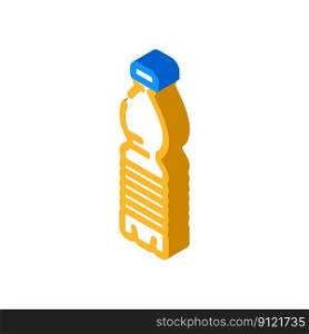 water soda plastic bottle isometric icon vector. water soda plastic bottle sign. isolated symbol illustration. water soda plastic bottle isometric icon vector illustration