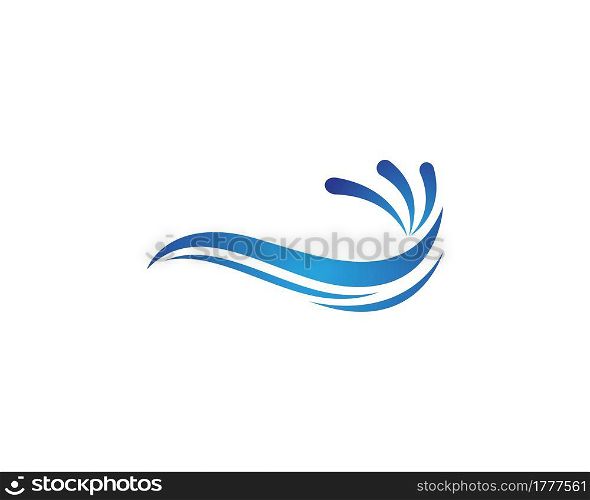 Water splash icon sign logo