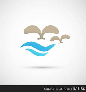 Water splash illustration