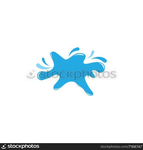 Water splash illustration vector flat design