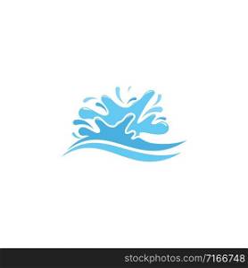 Water splash illustration vector flat design