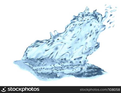 water splash isolated on a white background