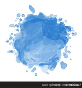 Water splash isolated on white background vector illustration