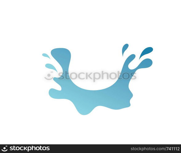 Water Splash logo icon illustration design template