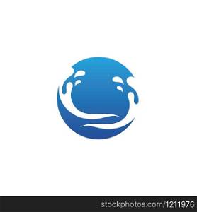 Water splash Logo Template vector design