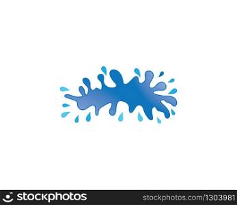 Water Splash logo vector icon illustration design