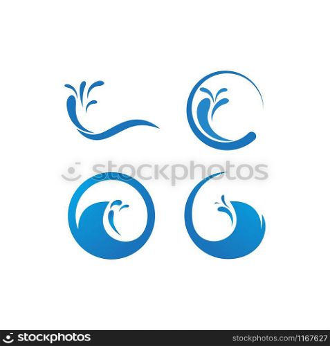 Water Splash logo vector ilustration