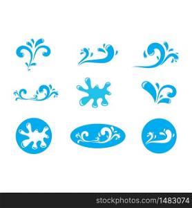 Water Splash vector illustration design template