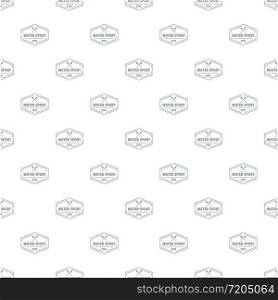 Water sport pattern vector seamless repeat for any web design. Water sport pattern vector seamless