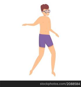 Water sport swimmer icon cartoon vector. Pool swim. Man diving. Water sport swimmer icon cartoon vector. Pool swim