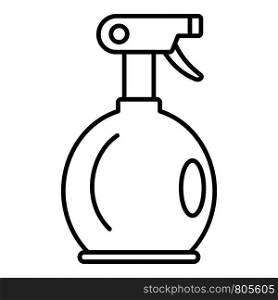 Water spray bottle icon. Outline water spray bottle vector icon for web design isolated on white background. Water spray bottle icon, outline style