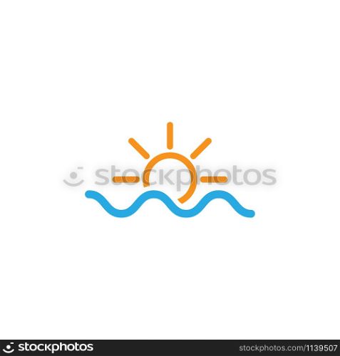 Water surface icon graphic design template vector isolated. Water surface icon graphic design template vector