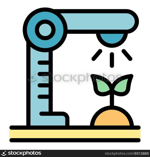 Water system icon outline vector. Garden drip. Automatic farm color flat. Water system icon vector flat