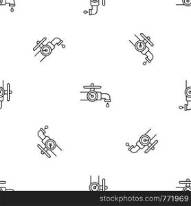 Water tap control pattern seamless vector repeat geometric for any web design. Water tap control pattern seamless vector