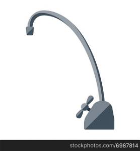 Water tap for water filter flat icon