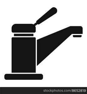 Water tap icon simple vector. Repair pump. Sink faucet. Water tap icon simple vector. Repair pump