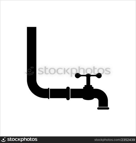 Water Tap Icon Vector Art Illustration