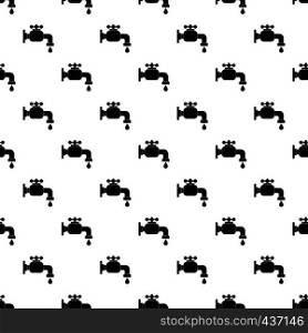 Water tap pattern seamless in simple style vector illustration. Water tap pattern vector