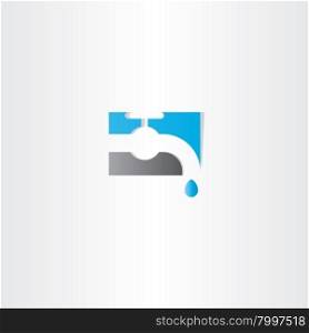 water tap vector logo icon symbol
