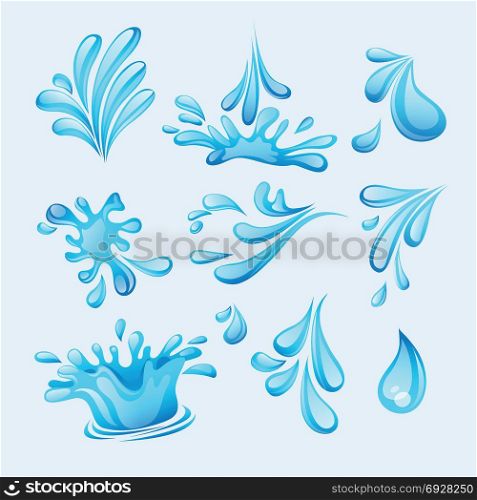 water theme vector art. water theme vector art illustration