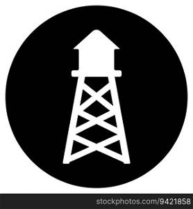 water tower icon vector template illustration logo design