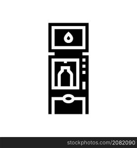 water vending machines glyph icon vector. water vending machines sign. isolated contour symbol black illustration. water vending machines glyph icon vector illustration