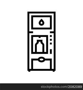water vending machines line icon vector. water vending machines sign. isolated contour symbol black illustration. water vending machines line icon vector illustration