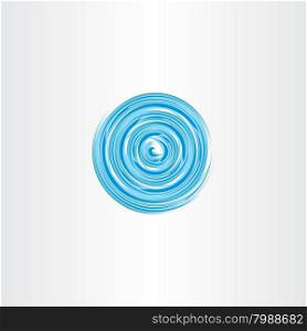 water vortex spiral circle icon vector design