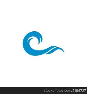 Water Wave Icon Logo Template vector illustration design