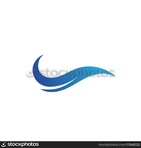 Water wave icon vector illustration design logo