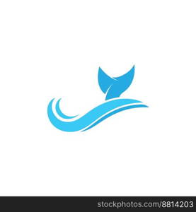 Water wave icon vector illustration design logo