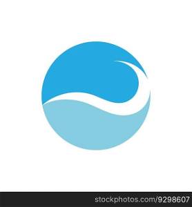 Water wave icon vector illustration design logo 