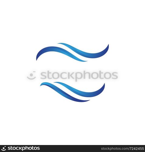 Water wave icon vector illustration design template