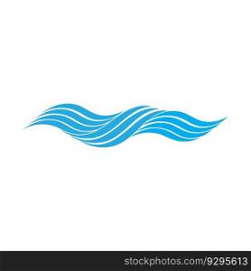 water wave icon vector illustration template design