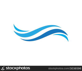 Water wave icon vector illustration. Water wave icon vector illustration design logo template