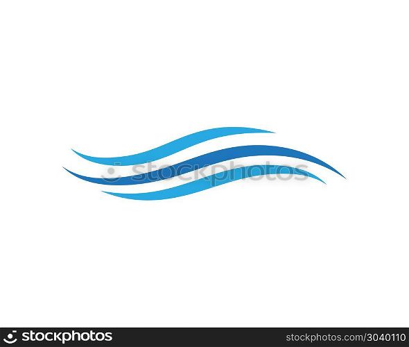 Water wave icon vector. Water wave icon vector illustration design logo